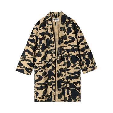 Size m BAPE 1st Camo Kimono Shirt Yellow