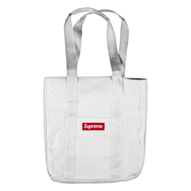 Supreme canvas tote white deals