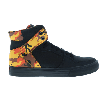 Supra x rothco vaider black & savage orange camo skate shoes store