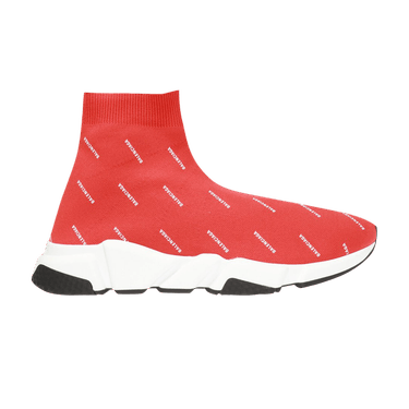 Balenciaga Speed Trainer Knit 'All Over Print Red' - Balenciaga - 530358  W1HP1 6577 - red/white