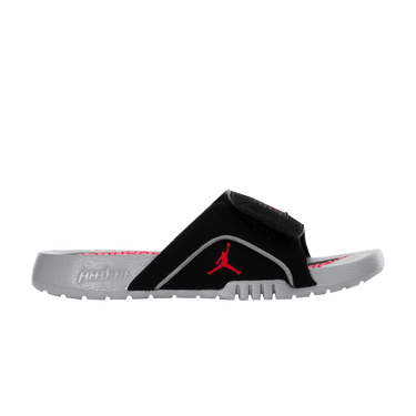 Air Jordan Hydro 4 Retro Slide GS 'Black Cement Grey'
