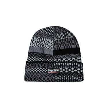 Supreme Multi Pattern Beanie 'Black'