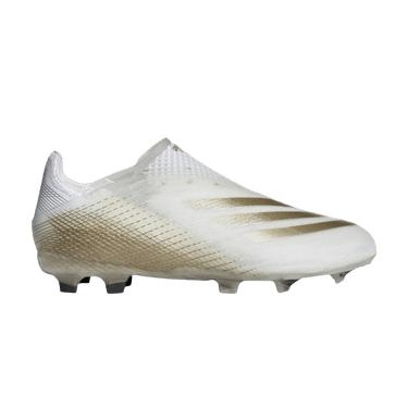 Adidas X Ghosted+ FG J 'White Metallic Gold Melange'