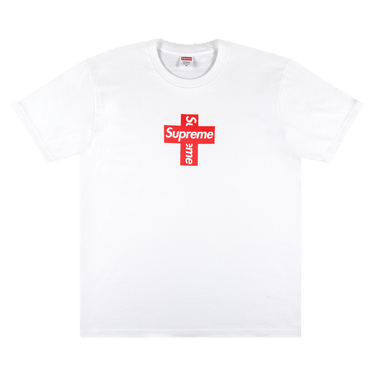 Buy Supreme Cross Box Logo Tee 'White' - FW20T25 WHITE | GOAT