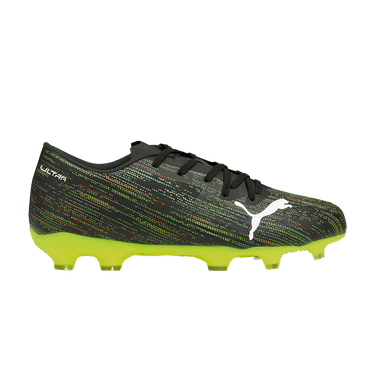 Puma Ultra 2.2 FG AG Jr 'Black Yellow Alert'