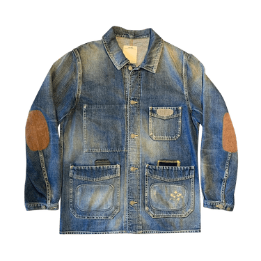 Visvim Raffia Coverall Damaged-8 'Indigo' | GOAT