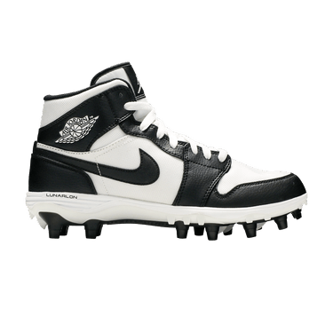 jordan 1 football cleats black