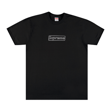 Buy Supreme x KAWS Chalk Logo Tee 'Black' - SS21T7 BLACK 