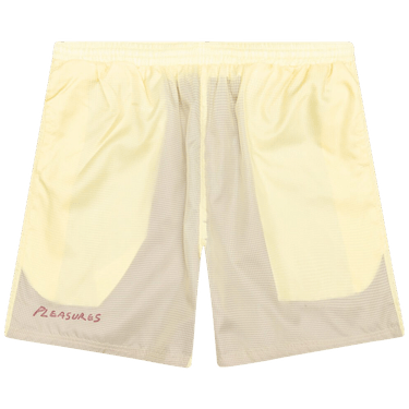 Pleasures VCR Active Shorts 'Cream'