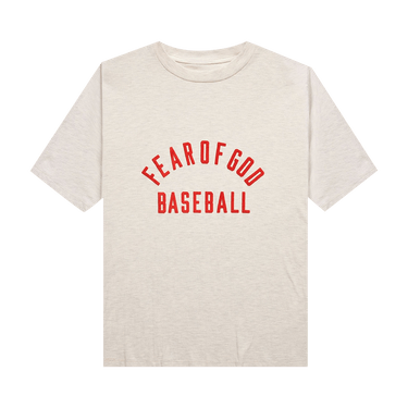 Buy Fear of God Baseball Tee 'Cream/Heather Grey/Red' - FG50