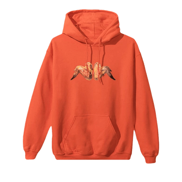 Orange anti social cheap social club hoodie