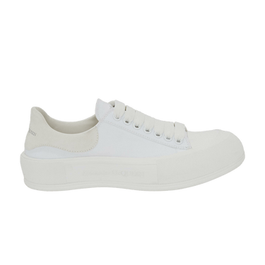 【alexander mcqueen】Deck lace-up plimsole/697120 W4MV7 9000 Alexander Mcqueen Women's Deck Lace Up Plimsoll Sneaker