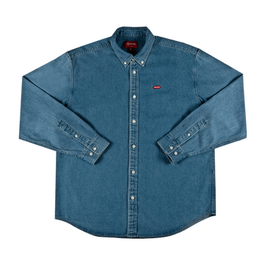 Buy Supreme Small Box Twill Shirt 'Denim' - FW21S30 DENIM | GOAT UK