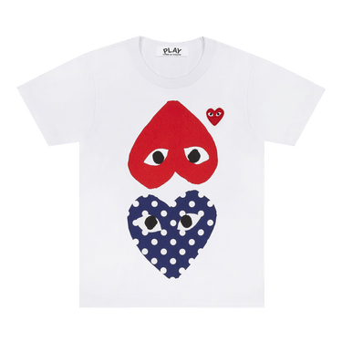 Comme des Garçons PLAY Polka Dot Mirror T-Shirt 'White'