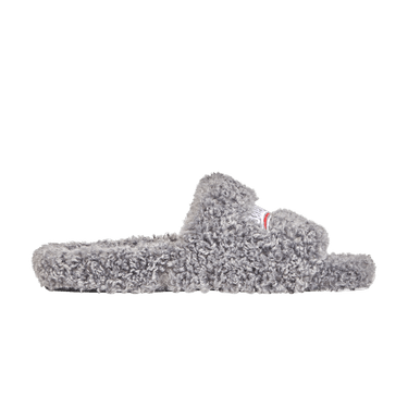 Buy Balenciaga Furry Slides 'Grey' - 654747 W2DO1 1596 | GOAT