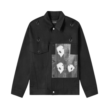 Buy Raf Simons Bold Head Denim Jacket 'Black' - 191 724
