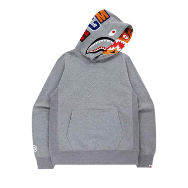 BAPE Shark x Tiger Pullover Hoodie 'Gray'