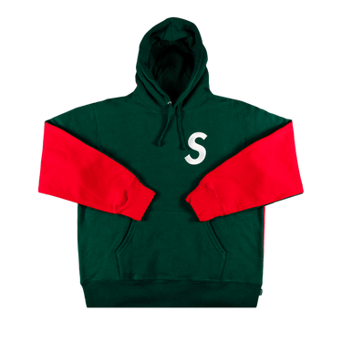 Buy Supreme S Logo Split Hooded Sweatshirt 'Dark Green' - FW21SW14
