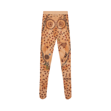 Buy Marine Serre Tattoo Leggings 'Pink Shaded Tattoo Tan