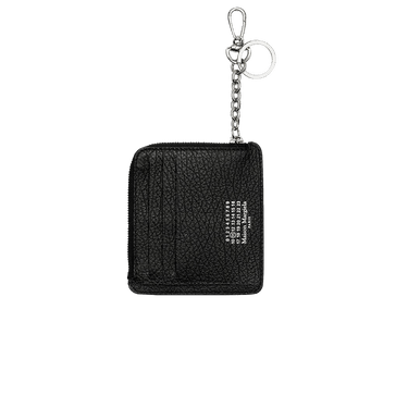 バッグチャーム Maison Margiela Maison Margiela_Stitch Keychain Card Wallet Maison Margiela Black Keyring Wallet Maison Margiela