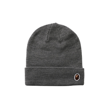 BAPE Ape Head One Point Knit Cap 'Grey'