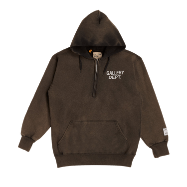 Buy Gallery Dept. Vintage Half-Zip Hoodie 'Washed Black' - VPU