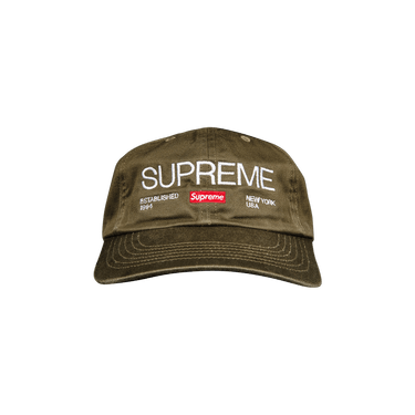 Buy Supreme Est. 1994 6-Panel 'Olive' - FW21H131 OLIVE | GOAT