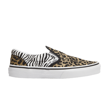 Vans asher sales leopard slip on
