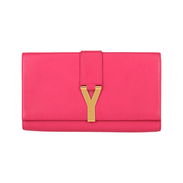 Buy Saint Laurent Y Ligne Leather Clutch Bag 'Pink' - 311213