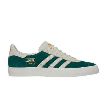 adidas gazelle silver green womens ADIDAS W Gazelle Indoor green mohair effect JP8342