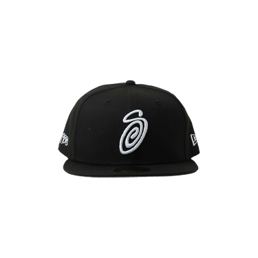 Buy Stussy Curly S 59FIFTY New Era Cap 'Black' - 1311008 BLAC | GOAT