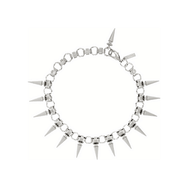 Buy Junya Watanabe Spike-Studded Chain Necklace 'Silver