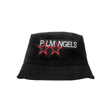 【rana' 】PALM ANGELS ブラック バケットハット Buy Palm Angels Racing Star Bucket Hat 'Black/White