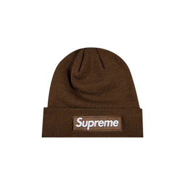 Buy Supreme x New Era Box Logo Beanie 'Dark Brown' - FW21BN9