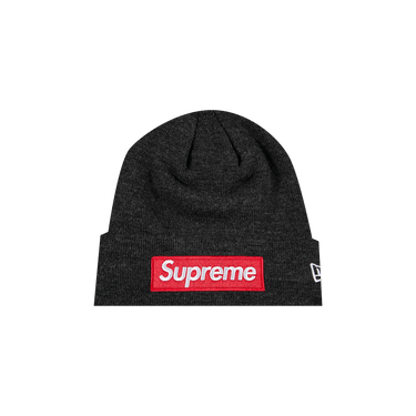 Buy Supreme x New Era Box Logo Beanie 'Charcoal' - FW21BN9 CHARCOAL | GOAT