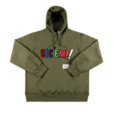 1*8様 supreme Sic’em! Hooded Sweatshirt w Buy Supreme x WTAPS Sic'em! Hooded Sweatshirt 'Light Olive