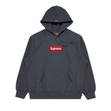 Supreme Box Logo Hooded Sweatshirt 'Charcoal'