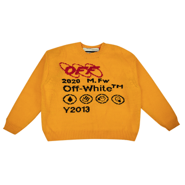Off white yellow sweater discount