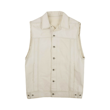 Buy Rick Owens Denim Oversized Vest 'White' - DU20S5764 DW 01 | GOAT