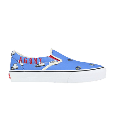 Cali Thornhill Dewitt x Vans Vault Classic Slip-On LX 'Blue Crisis Actor'
