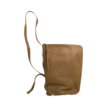 Buy Rick Owens Leather Bucket Shoulder Bag 'Mustard' - RB19S0329