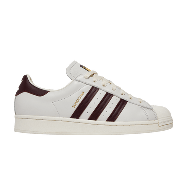 Adidas superstar white and burgundy shop