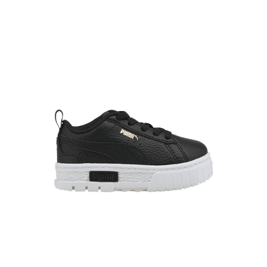 Puma Mayze Leather Infant 'Black Team Gold'