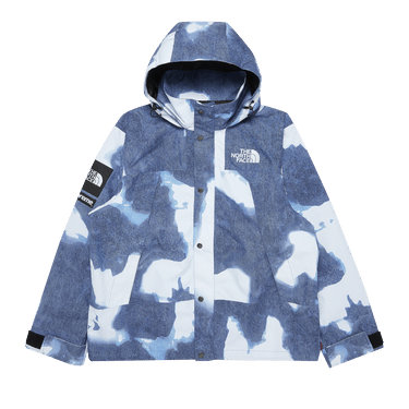 Supreme The North Face Bleached Denim Print Mountain Jacket