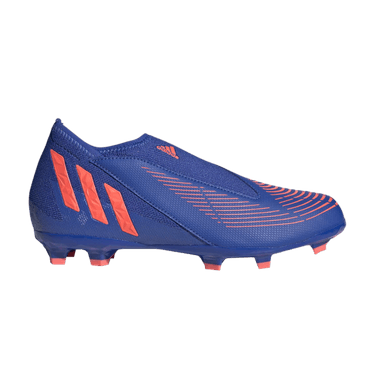 Adidas Predator Edge.3 Laceless FG J 'Hi-Res Blue Turbo'