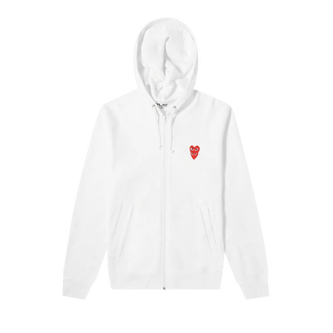 Comme des Garçons PLAY Mini Logo Hoodie 'White'