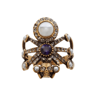 Buy Alexander McQueen Spider Ring 'Gold' - 569675J160T8690