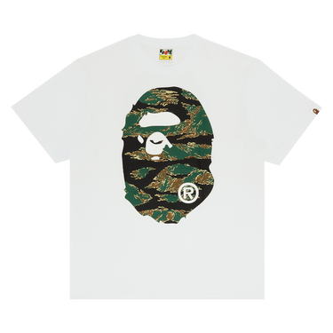 Buy BAPE Tiger Camo Big Ape Head Tee White 1383 100000103TCBAHT WHIT GOAT