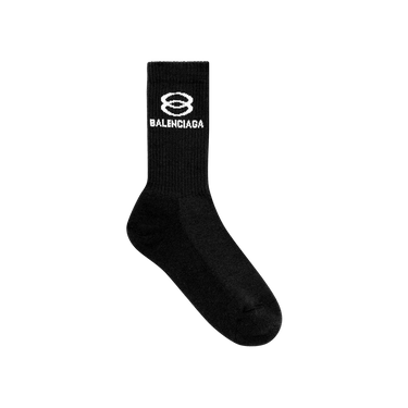 Buy Balenciaga Unity Tennis Socks 'Black/White' - 681554 472B4