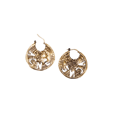 Acne Studios Coin Charm Earrings 'Antique Gold'